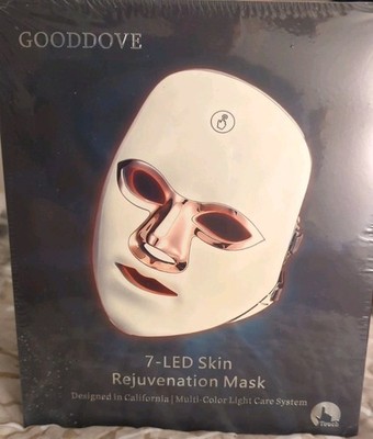 7 LED Multi-Color Touch Control Light Therapy Mask Skin Rejuvenation By GOODDOVE