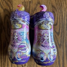 Magic Mixies Pixlings Shimmerverse Doll Lot Pheona And Catlyn Purple Cat Fairy
