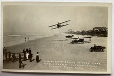 RPPC Real Photo Postcard-Aviator Davies With Wing Walker, Daytona Beach, FL 1913