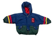 Vintage Oshkosh Kids 90s Puffer Winter Coat Sports Multicolor 18m