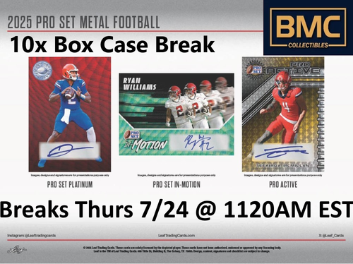 Ethan Hampton 2025 Leaf Pro Set Metal Football 1x Case Break #19