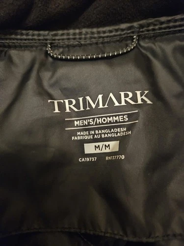 T458) Trimark Mens Medium Blue Rougemont Hybrid Insulated Jacket w/ Houzz Logo image 3