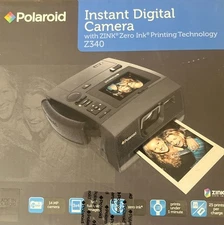Polaroid Z340 14.0MP Digital Camera - Black (with Universal Adapters)