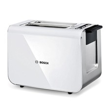 Bosch Styline Stainless Steel 2-Slice Wide Slot Toaster White TAT8611NGB Grade C