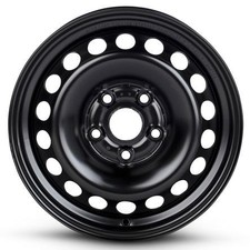 17 Inch Black Steel Wheel 17x7 5x112 5lug 42et 66.6cb Conical Rtx X47112 Yz