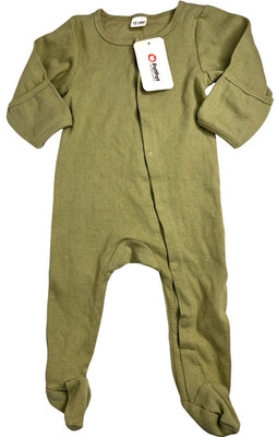 NEW PATPAT Size: 12-18 Mo One Piece Outfit Union suit Sleeper Unisex Sage Green