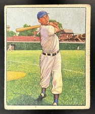 1950 Bowman Hank Sauer #25 Chicago Cubs VG