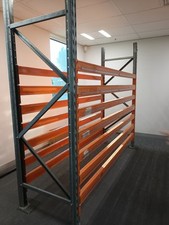 Used Colby Storage Shelving 2.4M high 84 cm wide,  14x240 Cm beams, various conf