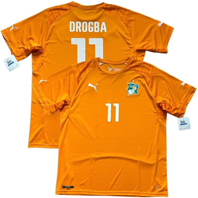 2014/15 Ivory Coast Home Jersey #11 Drogba XL Puma World Cup Cote