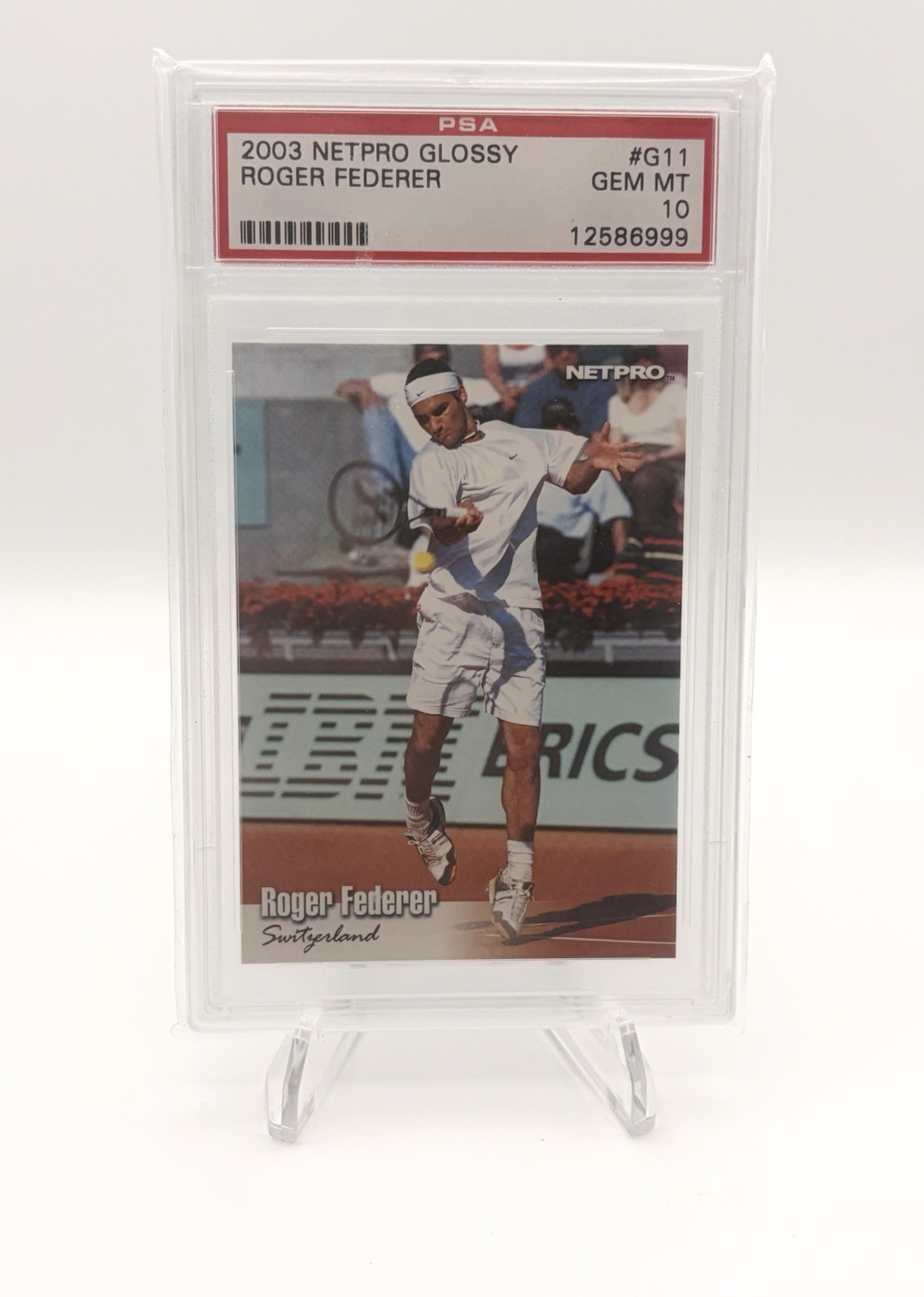 2003 Roger Federer Netpro Rookie Glossy /5000 PSA 10 (RC) #G11 SSP