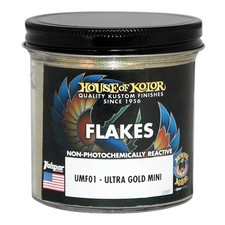 House Of Kolor Umf01 Ultra Gold Mini Dry Flake Paint Effect 3 Oz.