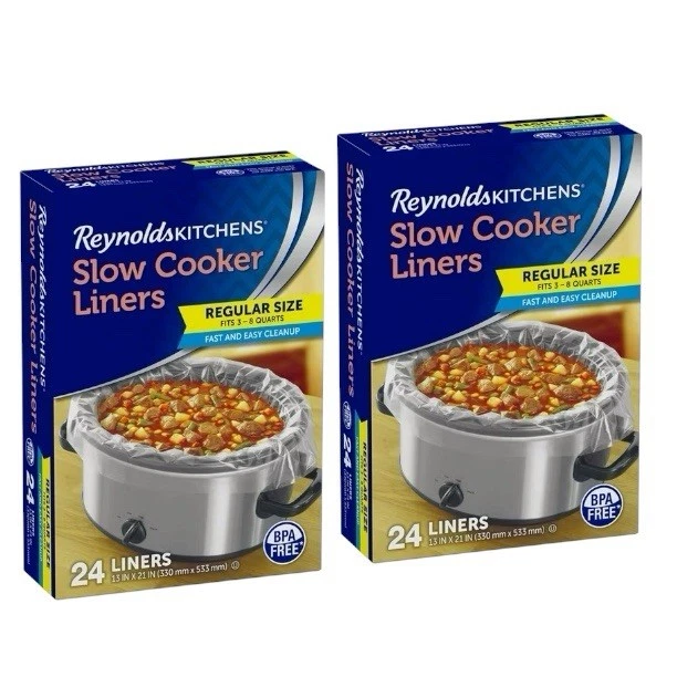 2 Pack - Reynolds Kitchens Slow Cooker Liners, Regular Size (24 ct.)