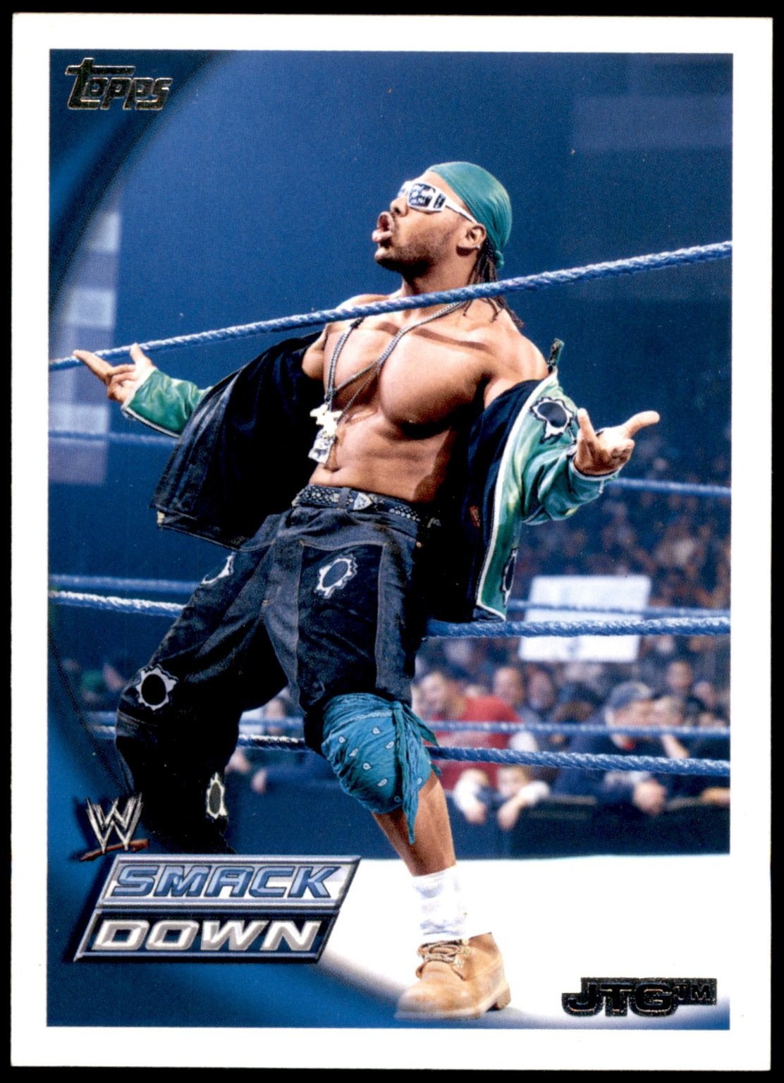 JTG 2010 Topps Smack Down #13 Wrestling Card Cryme Tyme