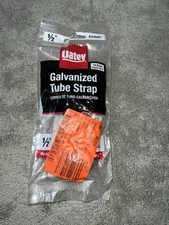 Oatey #33542 Galvanized Tube 2Hole Strap Hold-Down U Strap Clamp