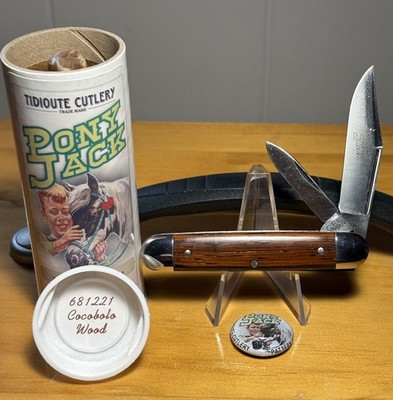 GREAT EASTERN GEC TIDIOUTE COCOBOLO WOOD PONY JACK POCKET KNIFE NIT 681221