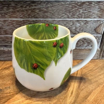 Konitz Germany Ladybugs Mug Holds 12oz Porcelain