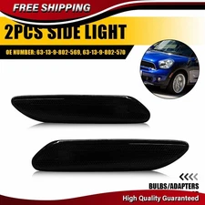 Smoke Lens Side Repeater Light Reflector For 2011-2016 MINI Cooper R61 Paceman