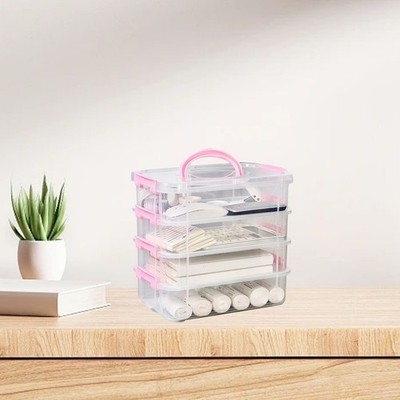 Stapelbare Aufbewahrungsbehälterbox PP Stack Carry Storage Box Mit Deckel Für