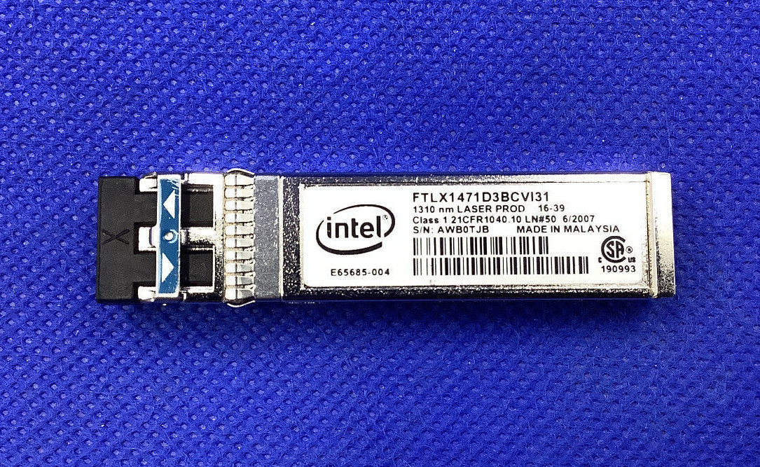 Genuine Intel E10GSFPLR FTLX1471D3BCVI31 Ethernet SFP+ LR,Support X520 ...