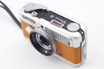 Exc+5, Ocher] Rare! Canon Demi C Half Frame Camera, 50mm & 28mm
