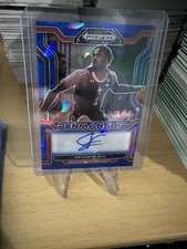 2022-23 Panini Prizm Draft Picks College Penmanship Blue /149 Savion Flagg Auto