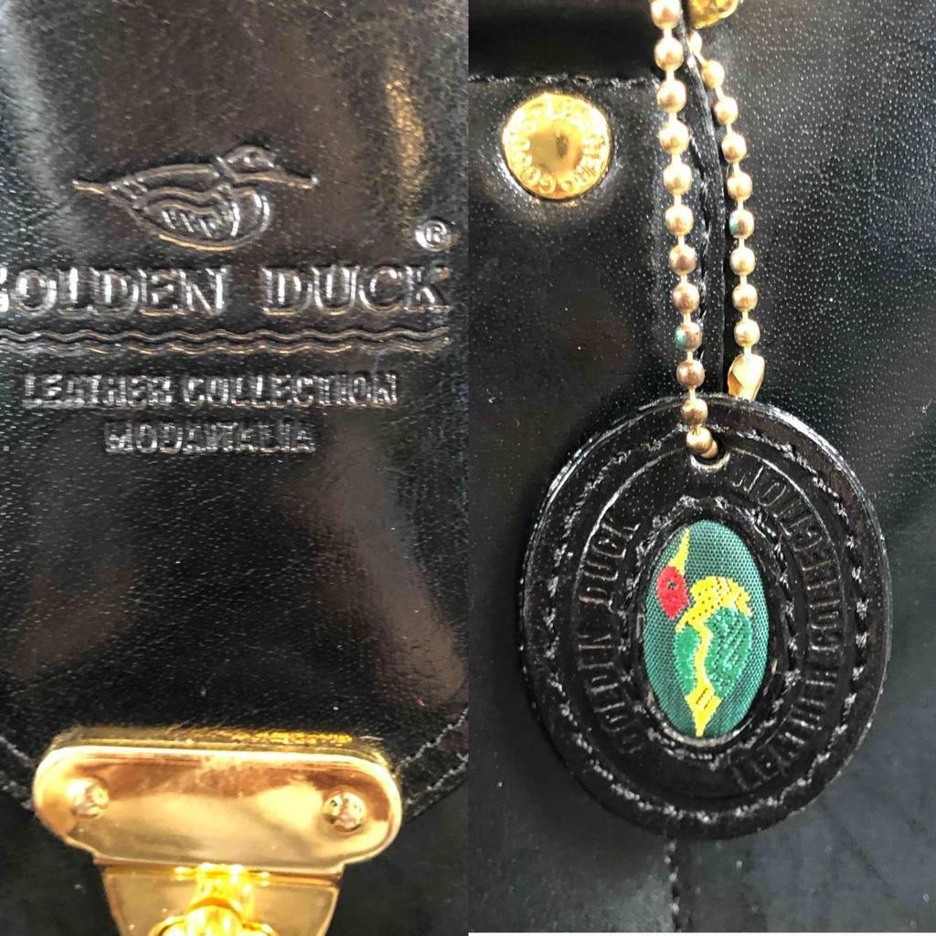 GOLDEN DUCK Leather Collection Black Leather Dual