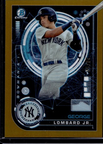 2024 Bowman Chrome Baseball George Lombard Jr. #BAI-19 AI Gold Refractor /50