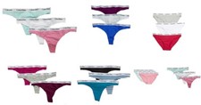 Calvin Klein Women's 3 Pack Carousel Thong Set OR Bikini Set XS, S, M, L, XL