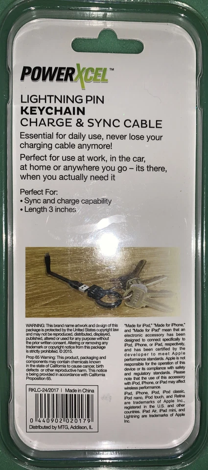 PowerXcel Micro Keychain Charge & Sync Cable for ANDROID PHONES AND TABLETS - Image 2 of 4