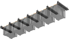 Overhead Garage Storage Racks for Bins, Ceiling Storage Rack Garage Hanging Orga