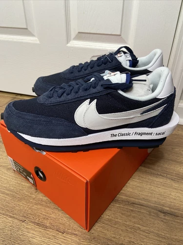 Nike LD Waffel Sacai X Fragment ""Blau leer"" DH2684-400 in der Hand Versand SO SCHNELL WIE MÖGLICH