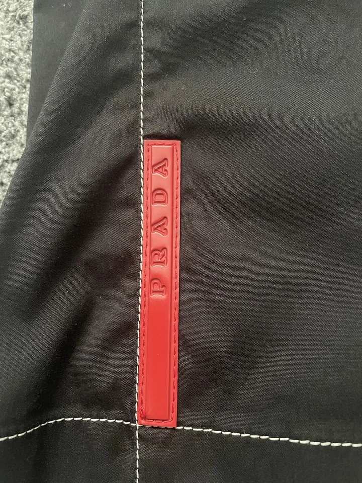 CAMISA PRADA 00s ARCHIVO VINTAGE ETIQUETA ROJA PESTAÑA LUNA ROSSA MUJER TALLA M Foto 4 de 4