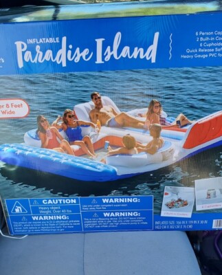 Member's Mark Paradise Island - inflatable bench with backrests and cooler