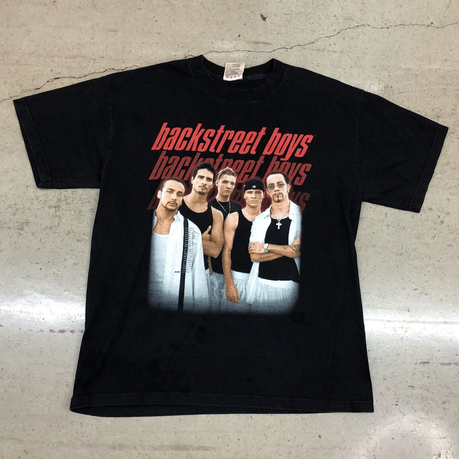 Vintage 90s Backstreet Boys T-Shirt Mens Size Adult XL Winterland Tag Black  Y2K | eBay