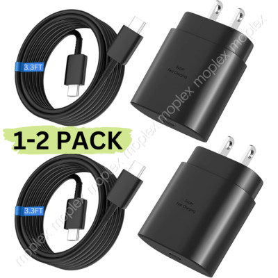 PD 25W Type C USB-C Super Fast Wall Charger Block For Samsung Galaxy S20 S22 S10