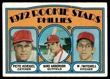 1972 Topps Phillies Rookies - Pete Koegel/Mike Anderson/W. Twitchell Rookie