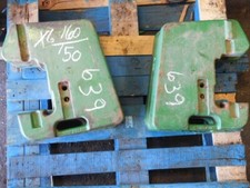 (6) John Deere Tractor Front Suitcase Weights 100 Lbs Tag #639outs
