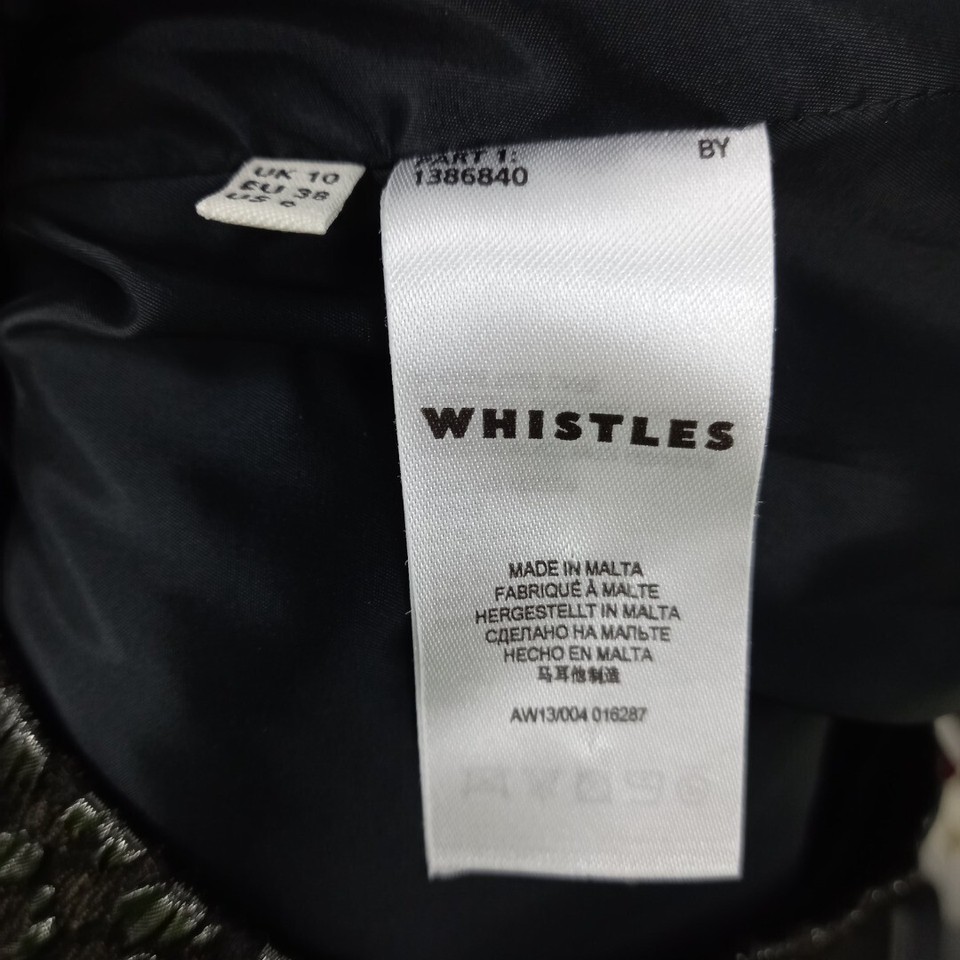 Whistles Shift Dress UK 10 Black Silver Occasion RMF23RP eBay