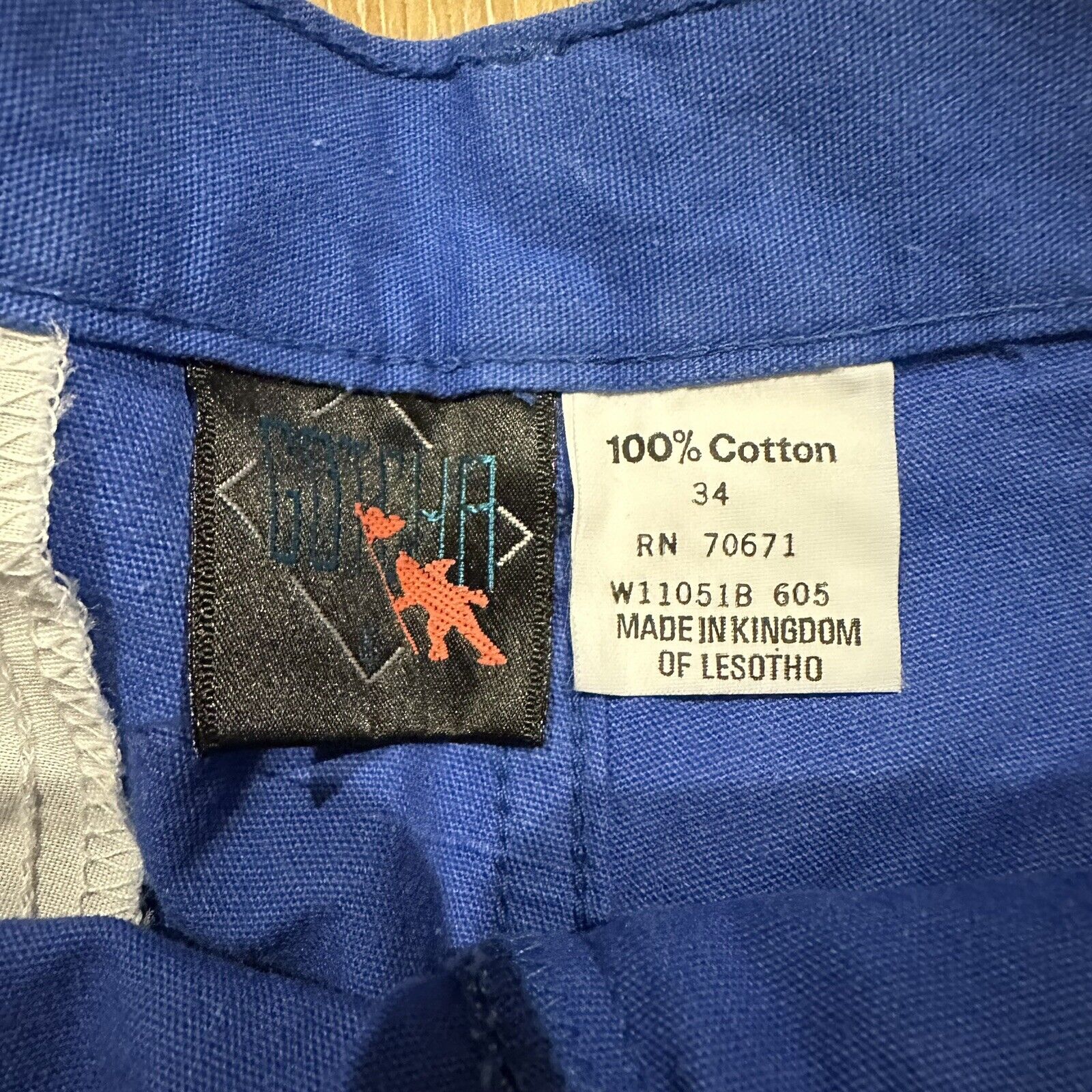 Gotcha Men's Shorts Blue Cotton Size 32 90s 80s S… - image 3