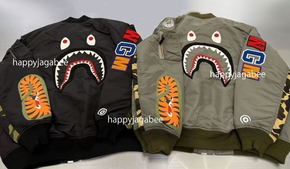 A BATHING APE Men's SHARK MA-1 JACKET 1K70141003 r | eBay A BATHING APE Men's SHARK MA-1 JACKET 1K70141003 r | eBay