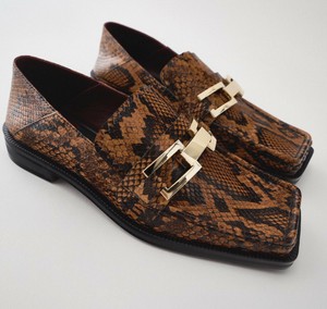 animal print loafers zara
