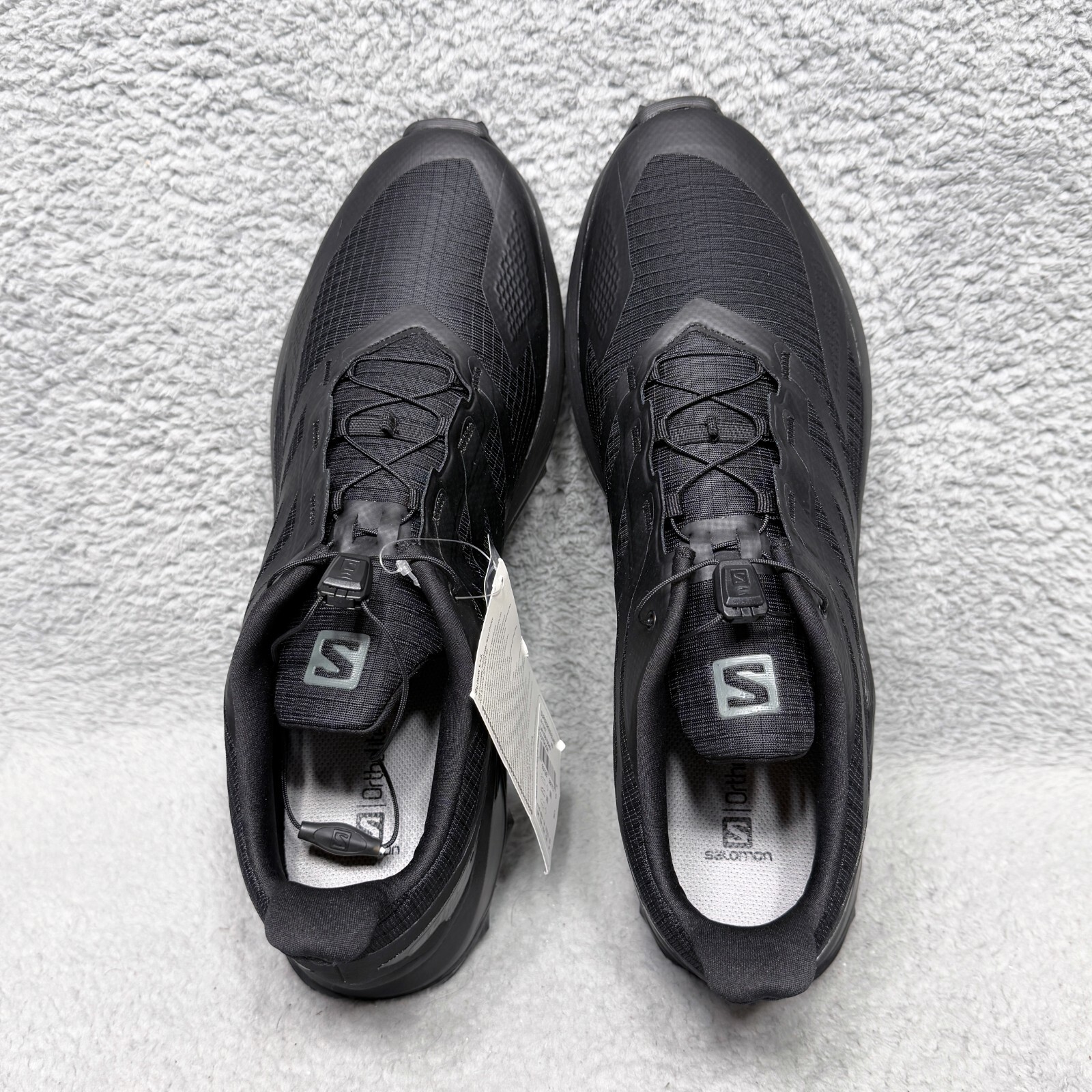 Scarpe da trail running Salomon Supercross Blast da uomo taglia 14 sneakers nere 411067