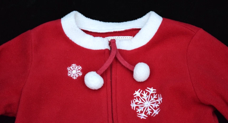 Falda Top Toffee Apple Niñas 2 Piezas Navidad Vacaciones Copos de Nieve Borde de Piel Talla 4/5 Foto 2 de 4