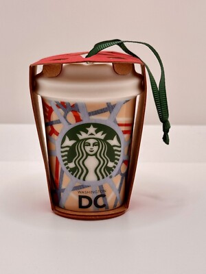 Starbucks 2015 Washington DC Ceramic Holiday Cup Ornament. New | eBay