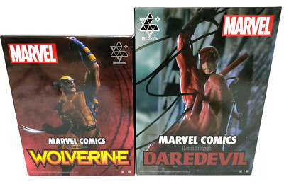 MARVEL COMICS Wolverine Daredevil Figur 2er Set Luminasta SEGA Preis 2023