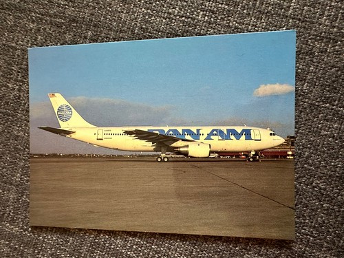PANAM Airbus A-300 Postcard - Picture 1 of 2