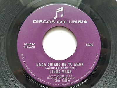 LINDA VERA - Mundo / Nada Quiero De Tu Amor RARE 1970's LATIN BOSSA NOVA 7''