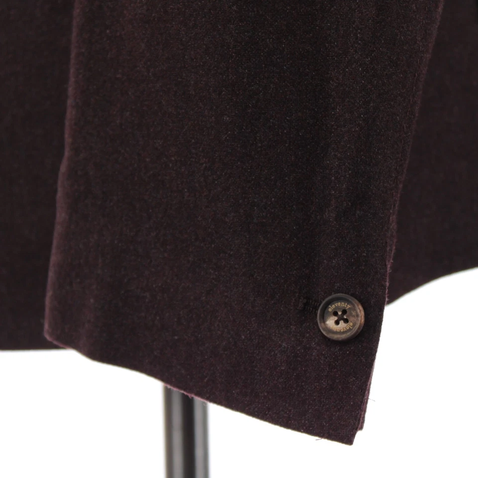 Abrigo deportivo Eleventy Platinum nuevo sin etiquetas mezcla de lana talla 50 (40R EE. UU.) en borgoña oscuro Foto 3 de 4