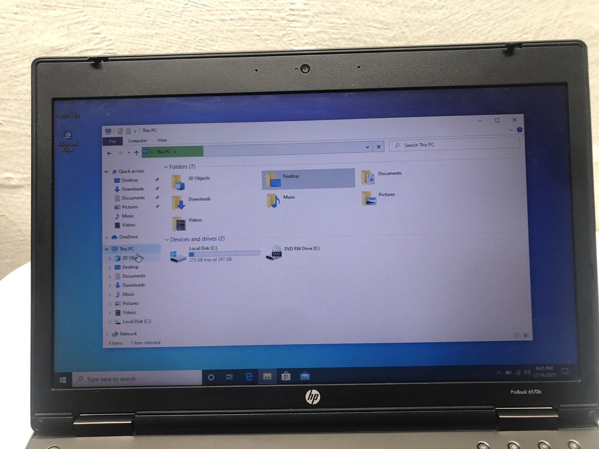 HP ProBook 6570B Intel Core i5-3340M 2.70GHz 4GB RAM 320GB Windows