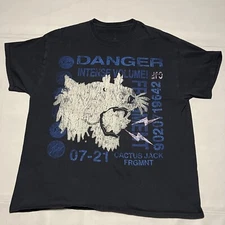 Travis Scott Cactus Jack For Fragment Danger Rap T-Shirt (CJFR-SS02)-XL-9155